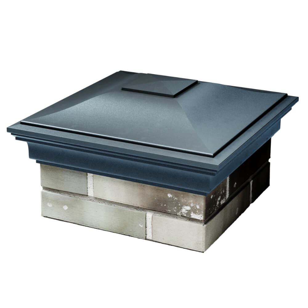 Колпак Zking Монблан Серый на столб 1.5х1.5 кирпича (385х385мм) в Солнечногорске фото