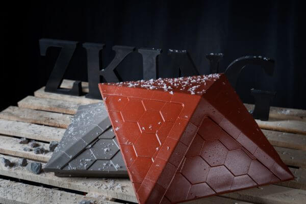 Колпак Zking Эверест Красный на столб 1.5х1.5 кирпича (390х390мм) в Солнечногорске фото