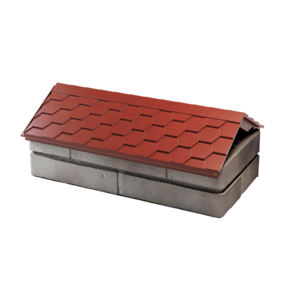 Парапет Zking Эверест Красный с посадкой на 1 кирпич (200/225/255мм) в Солнечногорске фото