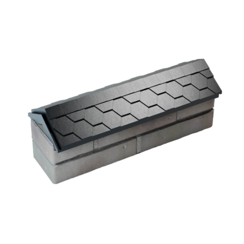 Парапет Zking Эверест Черный с посадкой на 0.5 кирпича (130мм) в Солнечногорске фото