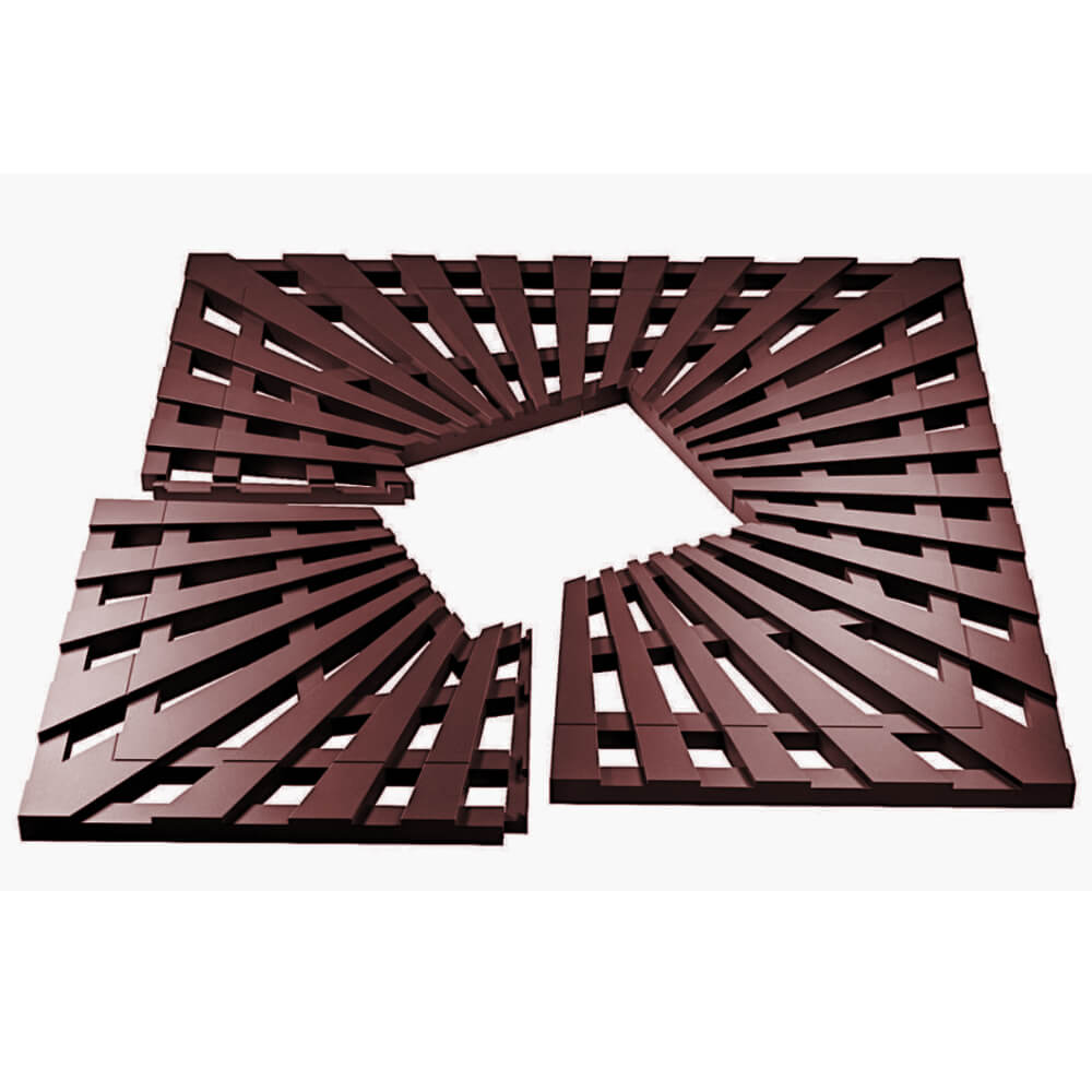 Приствольная решетка для дерева ZKING ATMOSPHERE 1.2х1.2м Коричневая в Солнечногорске фото