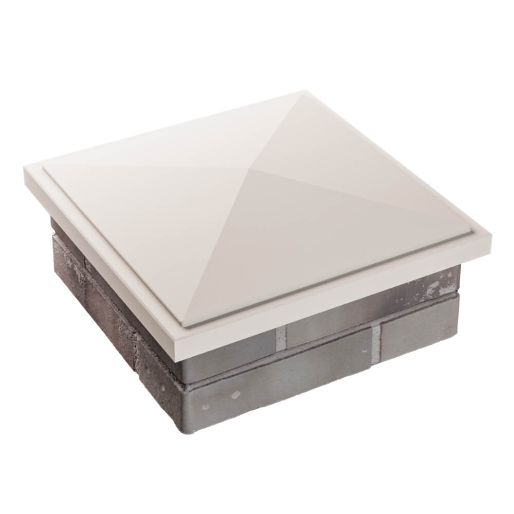 Колпак Zking БонаМоно Бежевый на столб 1.5х1.5 кирпича (385х385, 400х400мм) в Солнечногорске фото