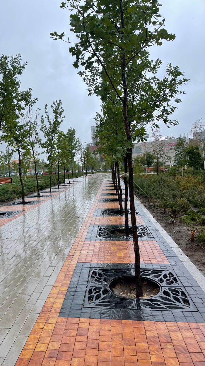 Приствольная решетка для дерева ZKING CRUST 1.2х1.2м Черная в Солнечногорске фото