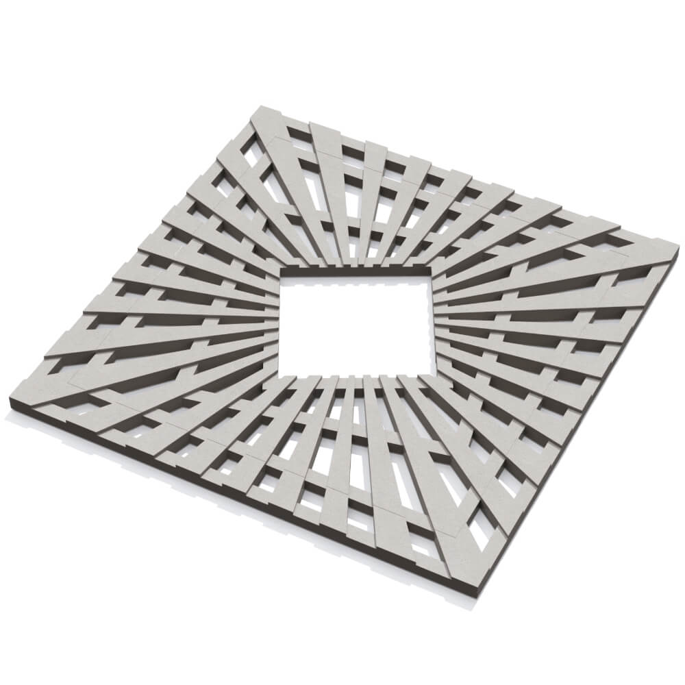 Приствольная решетка для дерева ZKING ATMOSPHERE 1.2х1.2м Бежевая в Солнечногорске фото