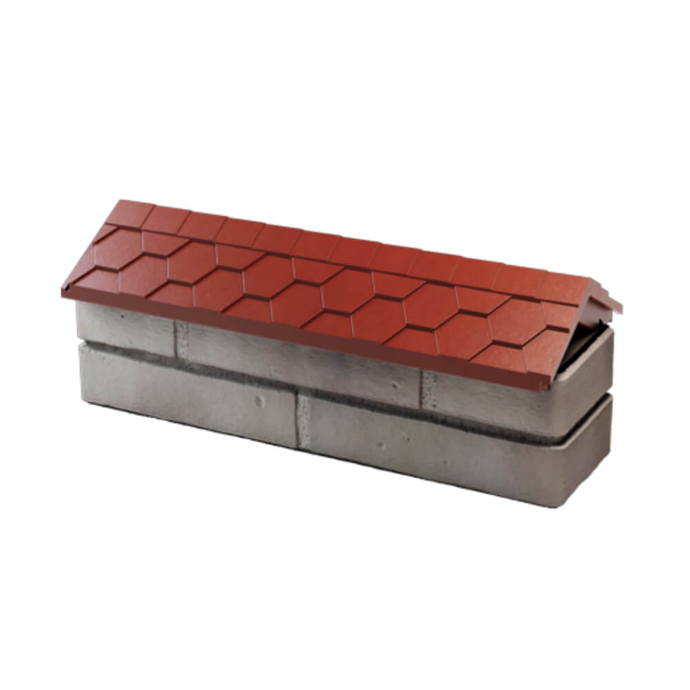 Парапет Zking Эверест Красный с посадкой на 0.5 кирпича (130мм) в Солнечногорске фото