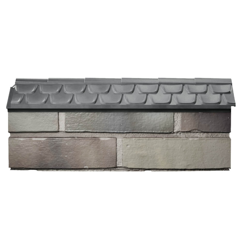 Парапет Zking Эльбрус Серый с посадкой на 0.5 кирпича (130мм) в Солнечногорске фото