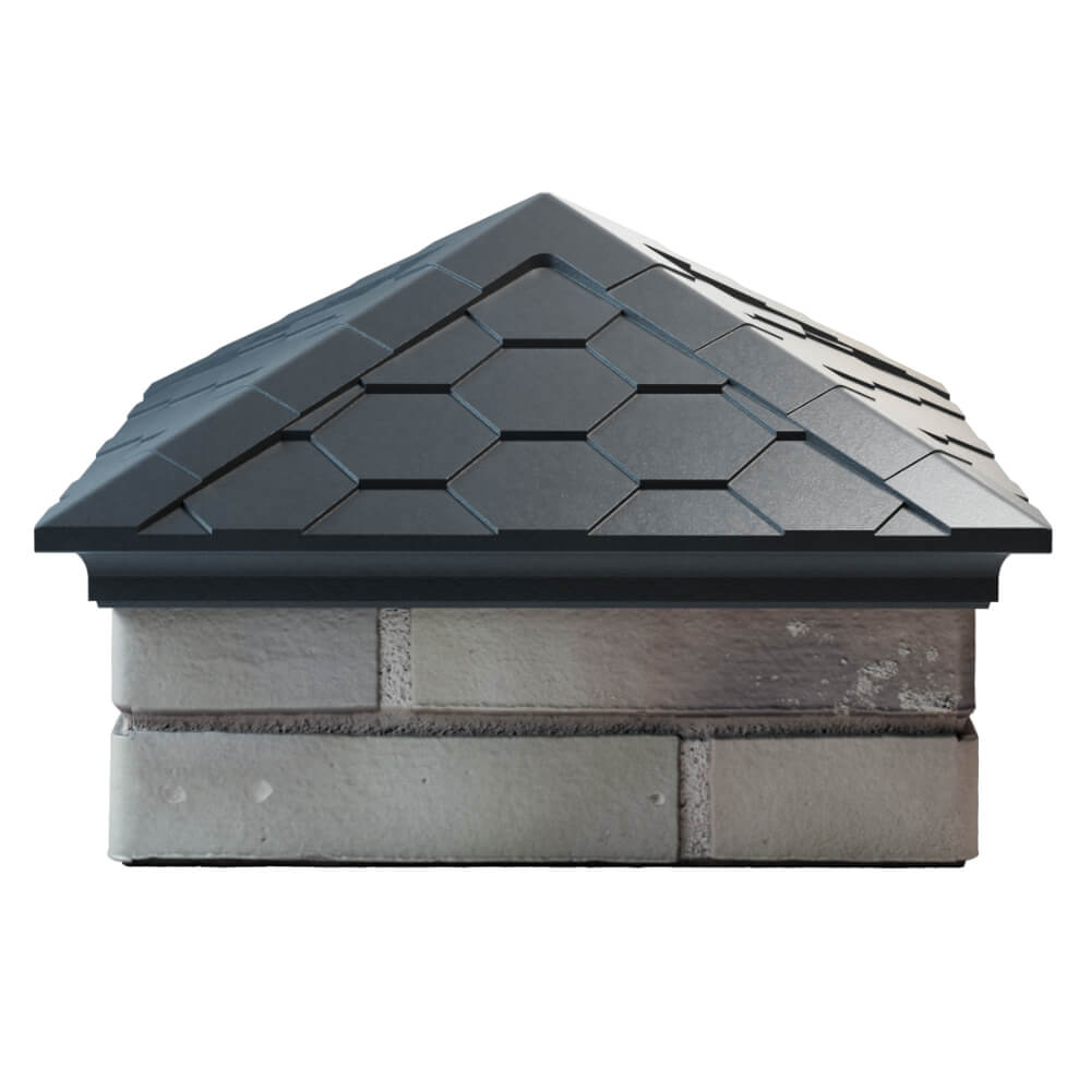 Колпак Zking Эверест Серый на столб 1.5х1.5 кирпича (390х390мм) Солнечногорск фото