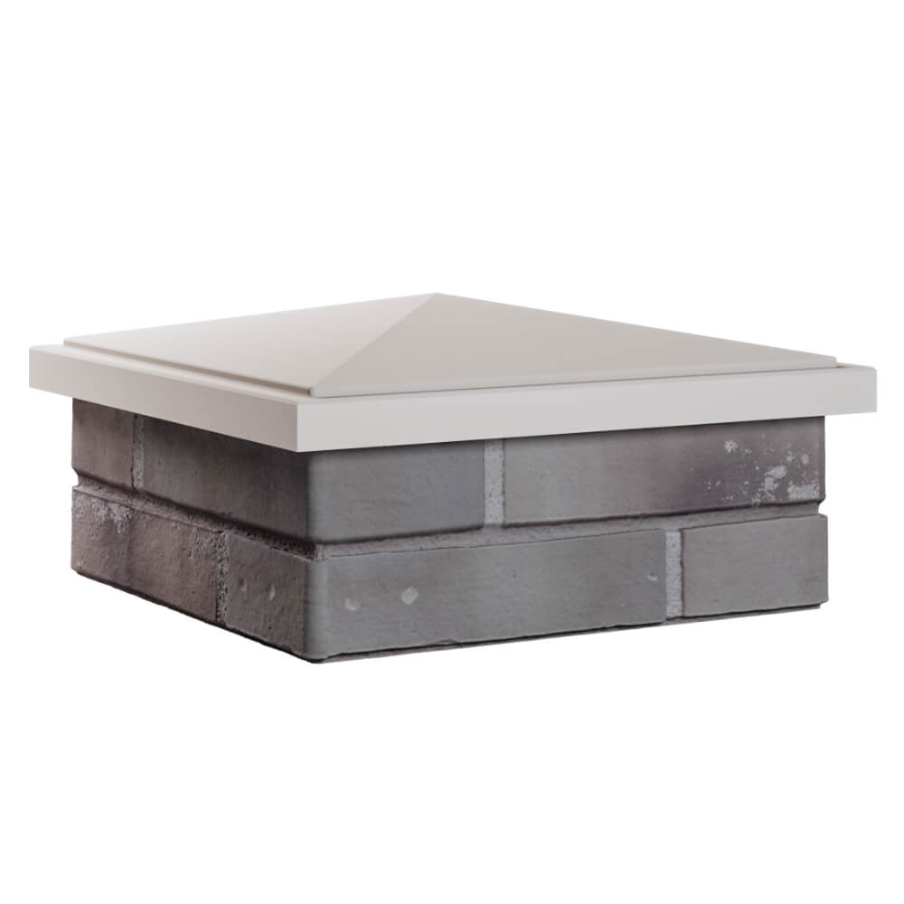 Колпак Zking БонаМоно Бежевый на столб 1.5х1.5 кирпича (385х385, 400х400мм) в Солнечногорске фото