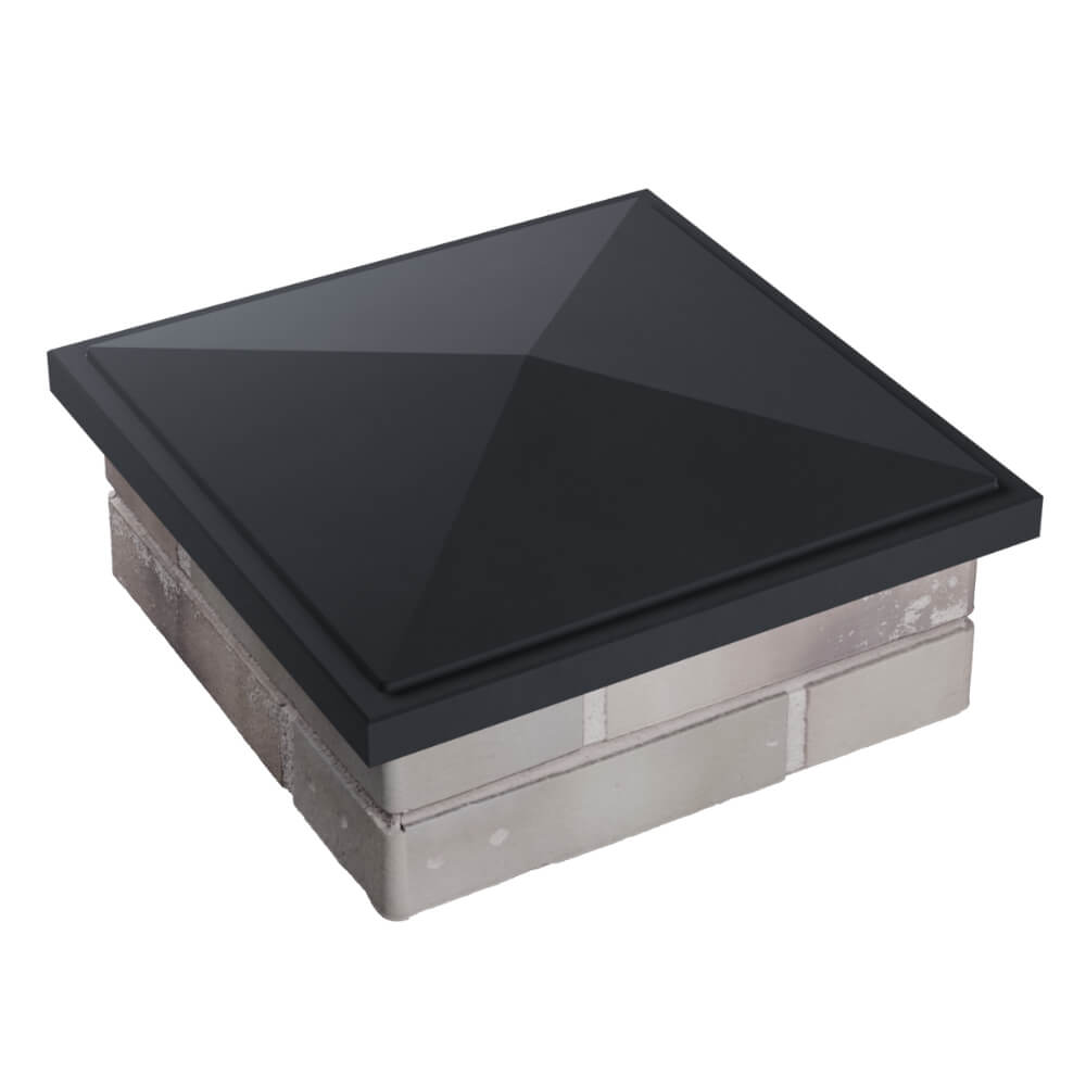 Колпак Zking БонаМоно Серый на столб 1.5х1.5 кирпича (385х385, 400х400мм) в Солнечногорске фото