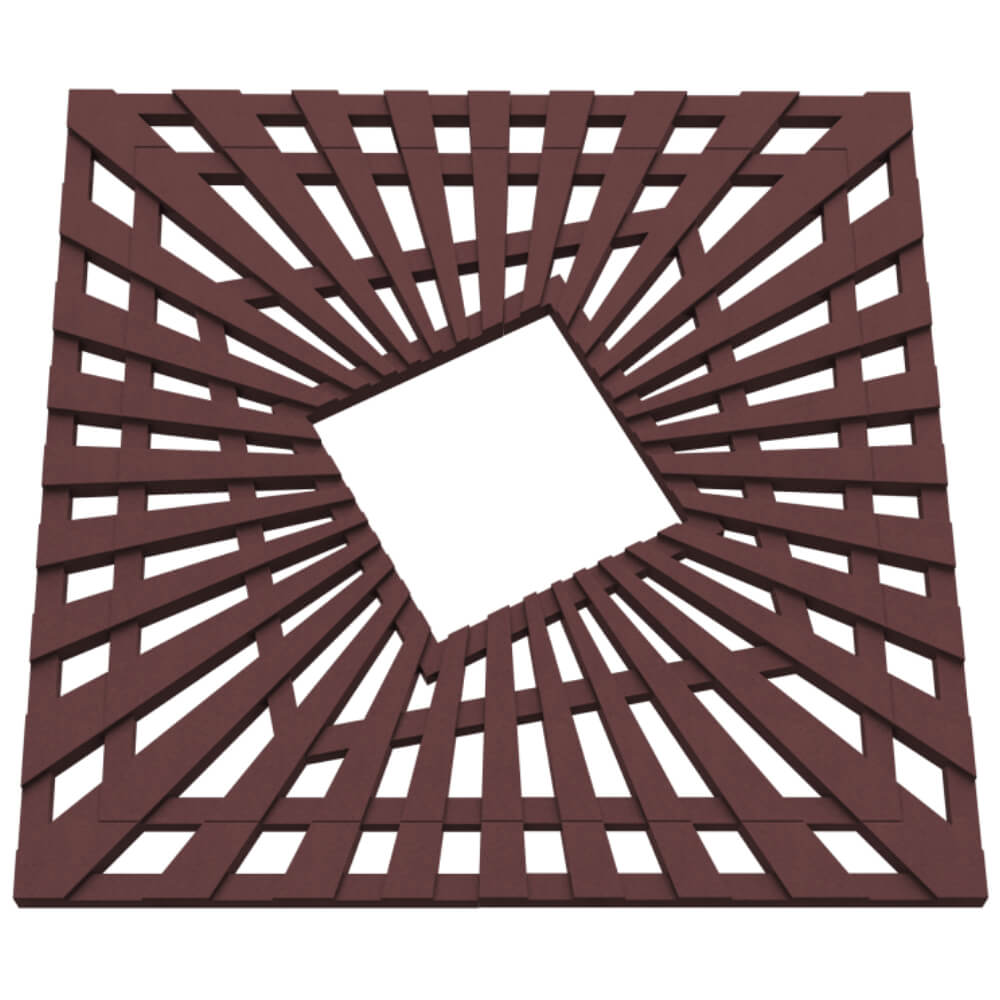 Приствольная решетка для дерева ZKING ATMOSPHERE 1.2х1.2м Коричневая в Солнечногорске фото