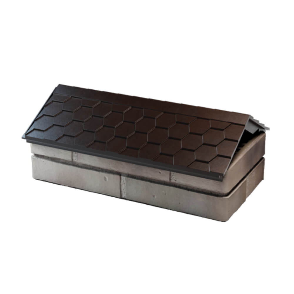 Парапет Zking Эверест Коричневый с посадкой на 1 кирпич (200/225/255мм) в Солнечногорске фото