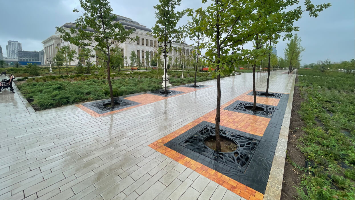 Приствольная решетка для дерева ZKING CRUST 1.2х1.2м Черная в Солнечногорске фото