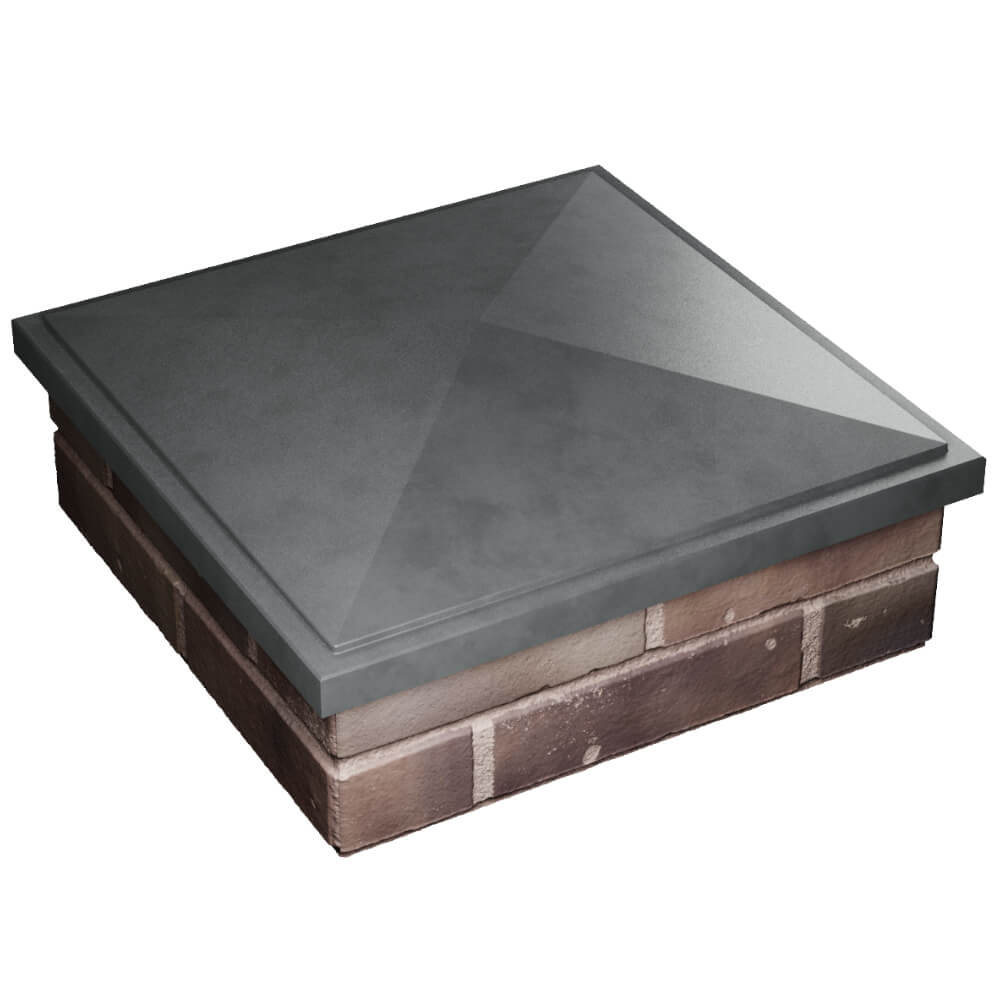 Колпак Zking БонаМоно Серый на столб 2х2 кирпича (515х515, 530х530мм) в Солнечногорске фото