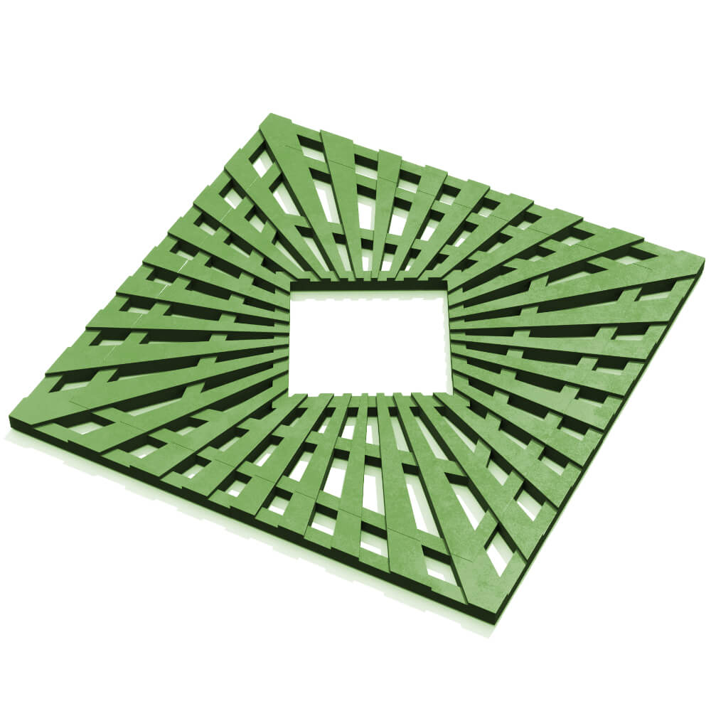 Приствольная решетка для дерева ZKING ATMOSPHERE 1.2х1.2м Зеленая в Солнечногорске фото