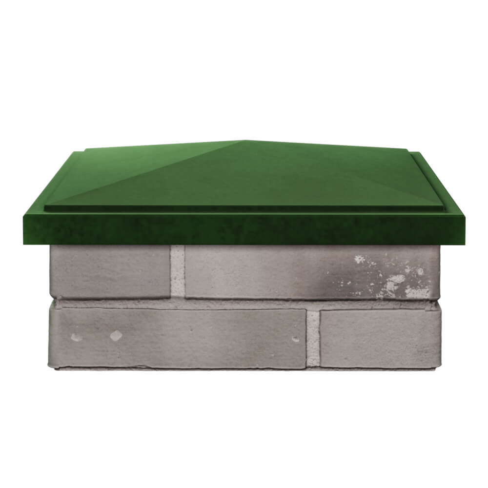 Колпак Zking БонаМоно Зеленый на столб 1.5х1.5 кирпича (385х385, 400х400мм) Солнечногорск фото