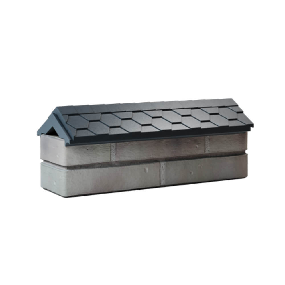 Парапет Zking Эверест Серый с посадкой на 0.5 кирпича (130мм) Солнечногорск фото