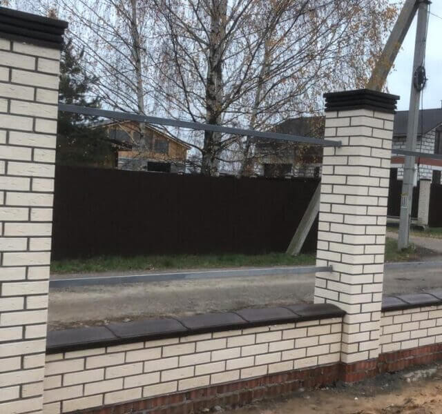 Колпак Zking Бона ХайТек Коричневый на столб 1.5х1.5 кирпича (385х385мм) в Солнечногорске фото