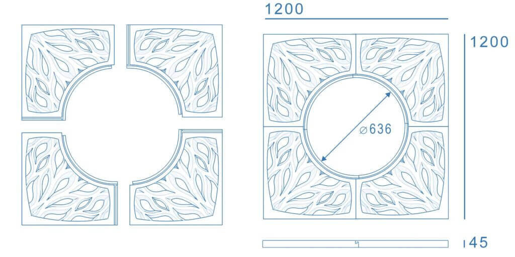 Приствольная решетка для дерева ZKING CRUST 1.2х1.2м Черная в Солнечногорске фото