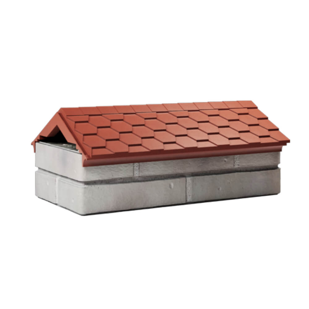 Парапет Zking Эверест Красный с посадкой на 1 кирпич (200/225/255мм) Солнечногорск фото