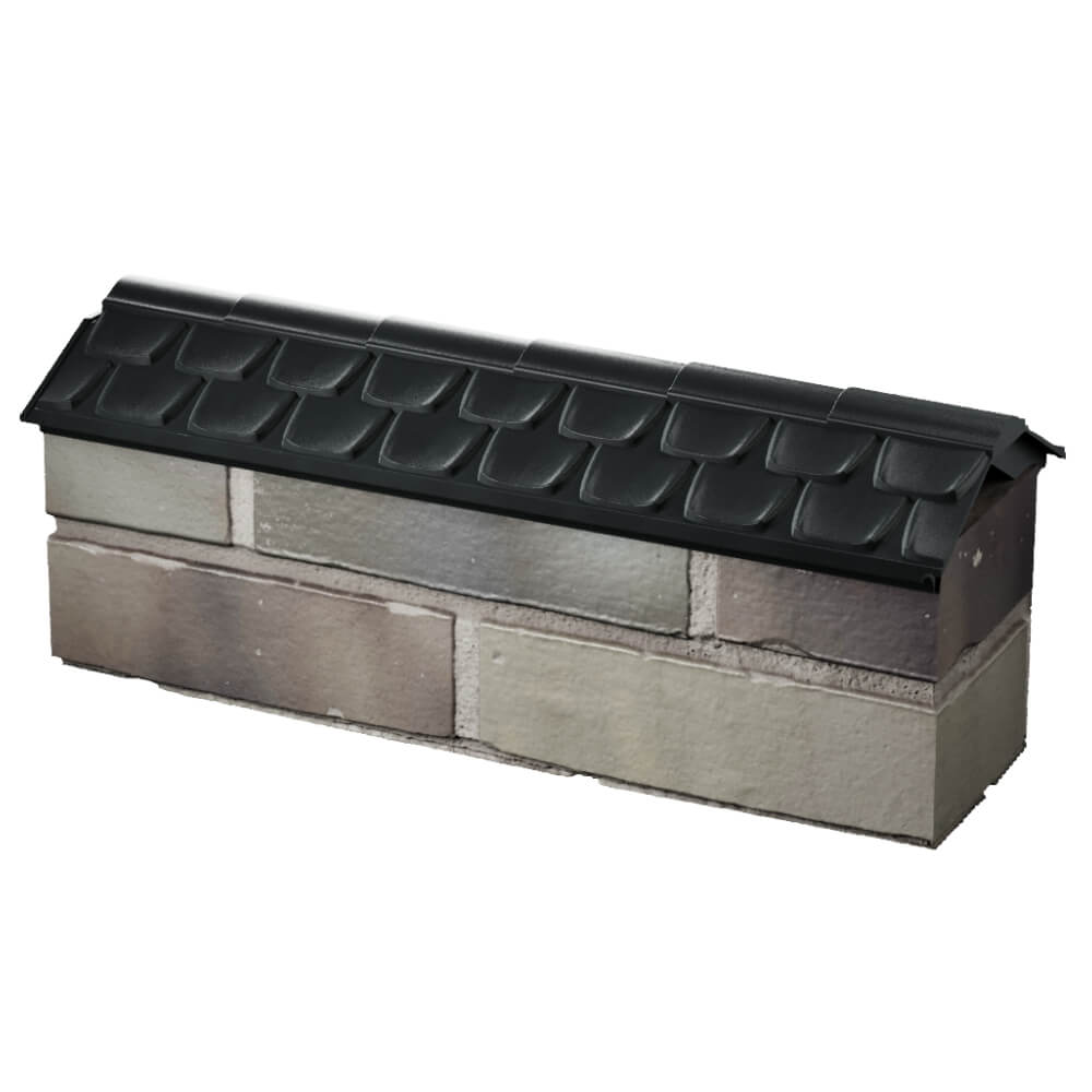 Парапет Zking Эльбрус Черный с посадкой на 0.5 кирпича (130мм) в Солнечногорске фото