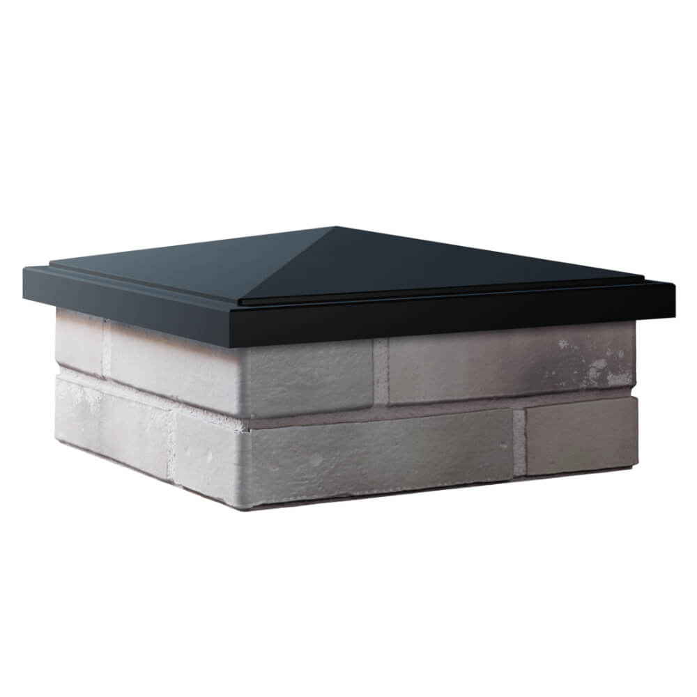 Колпак Zking БонаМоно Черный на столб 1.5х1.5 кирпича (385х385, 400х400мм) в Солнечногорске фото