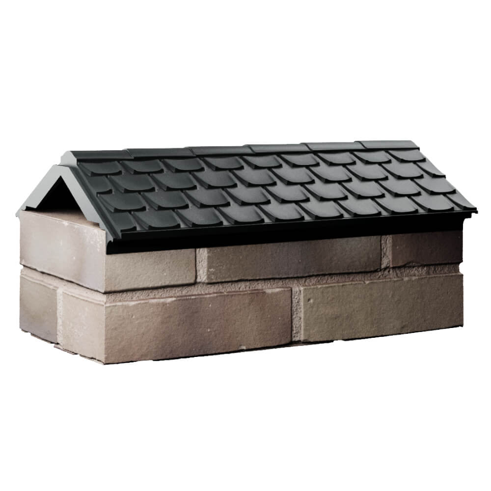 Парапет Zking Эльбрус Черный с посадкой на 1 кирпич (255мм) Солнечногорск фото