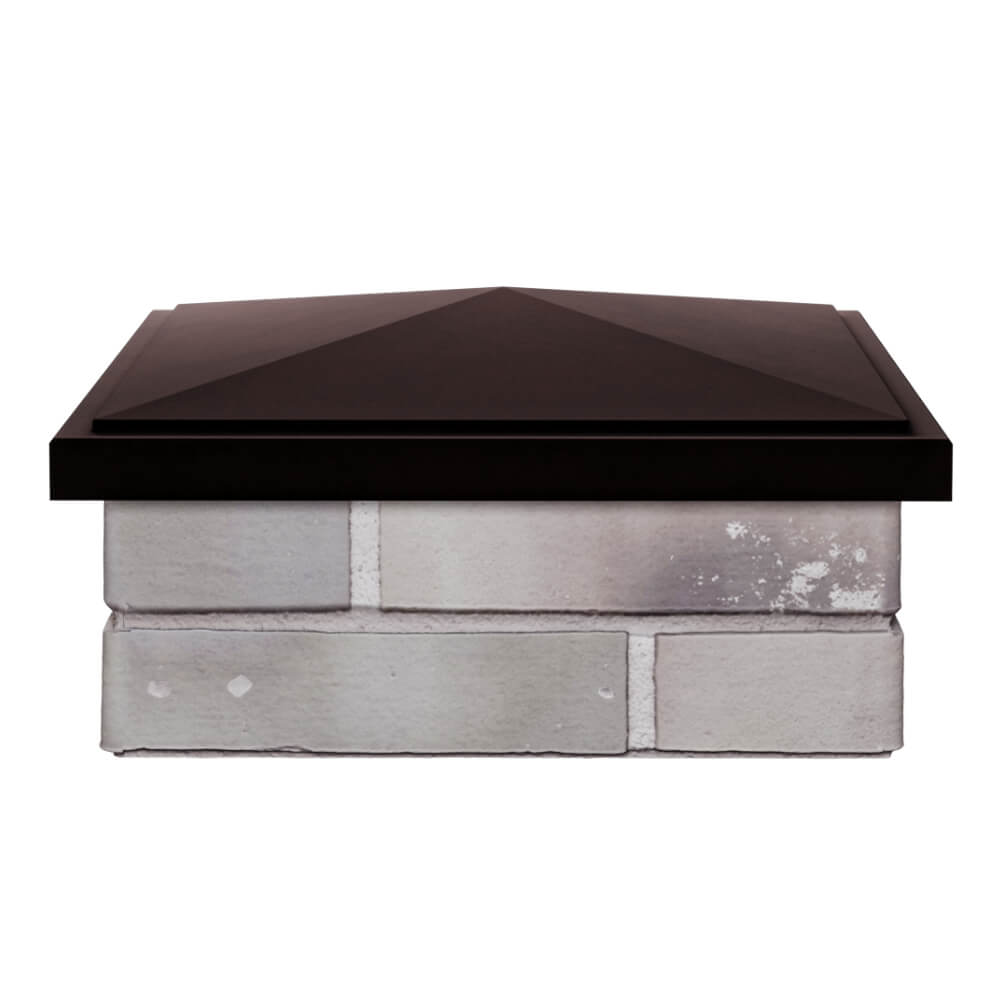 Колпак Zking БонаМоно Коричневый на столб 1.5х1.5 кирпича (385х385, 400х400мм) Солнечногорск фото