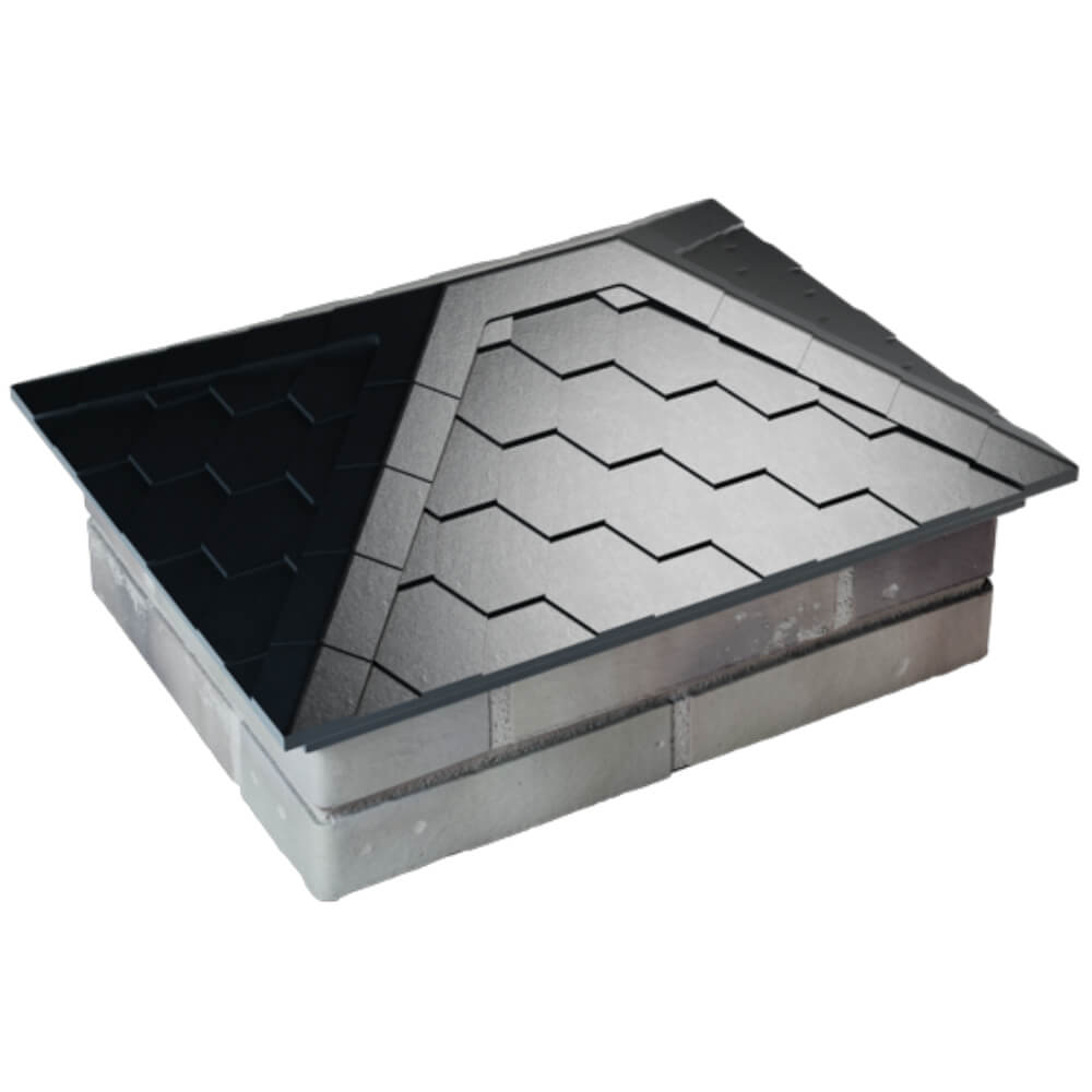 Колпак Zking Эверест Черный на столб 2х1.5 кирпича (520х390мм) Солнечногорск фото