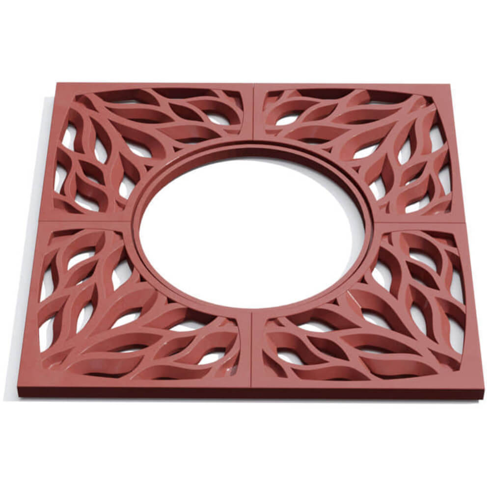 Приствольная решетка для дерева ZKING CRUST 1.2х1.2м Красная Солнечногорск фото