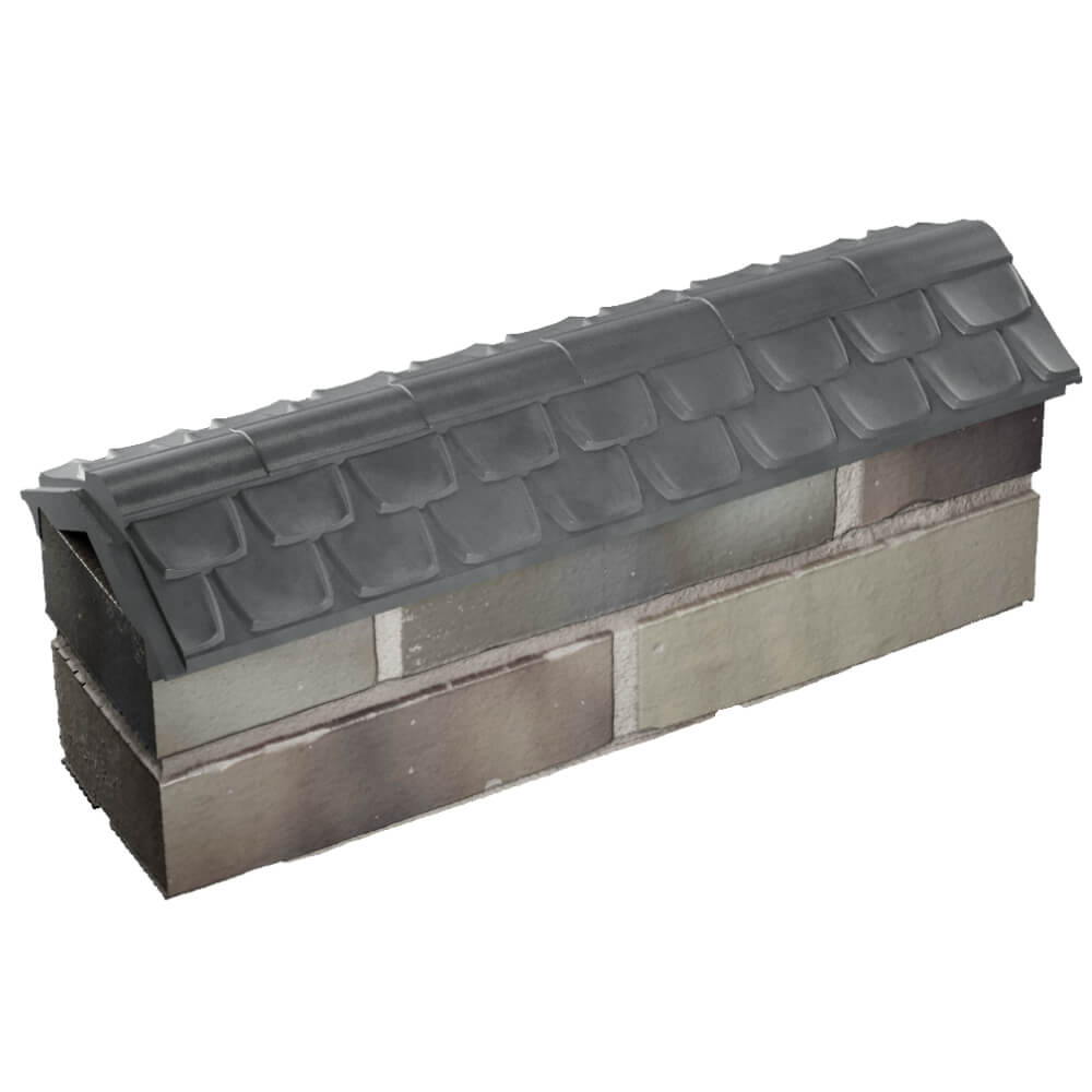 Парапет Zking Эльбрус Серый с посадкой на 0.5 кирпича (130мм) в Солнечногорске фото