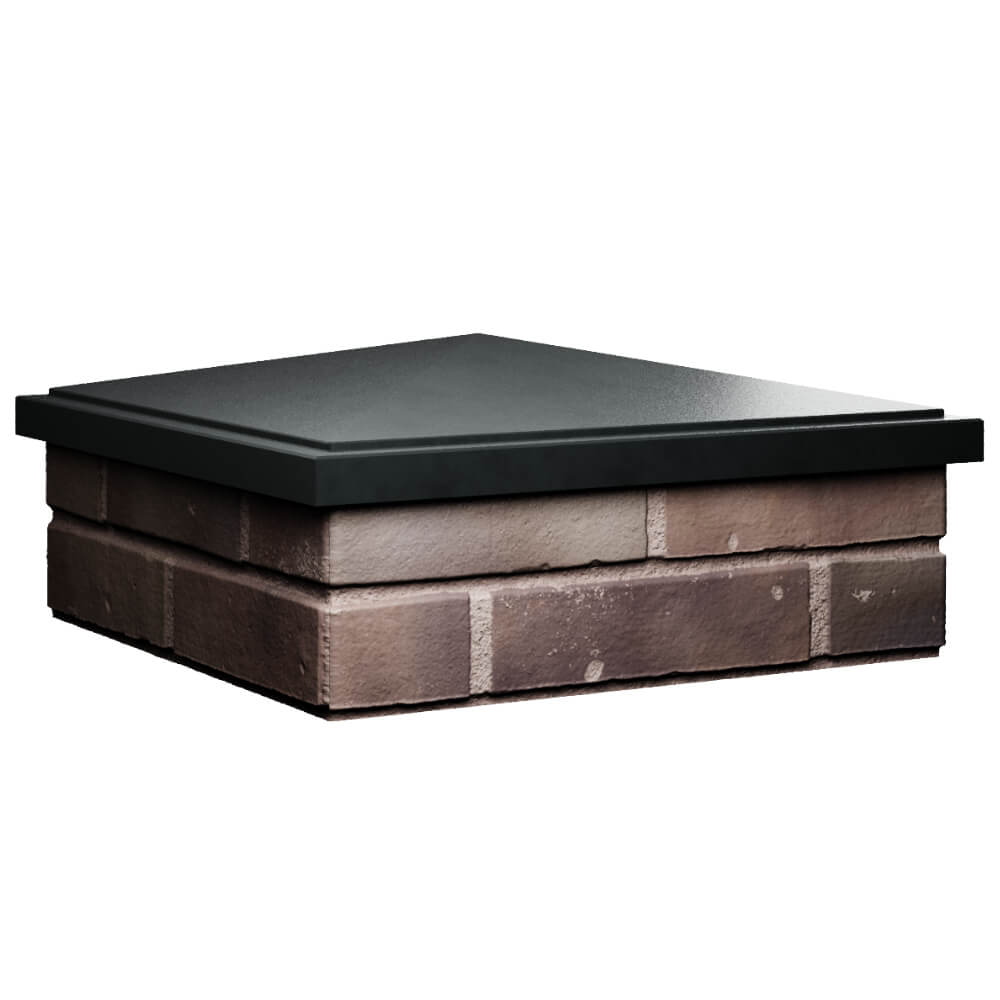 Колпак Zking БонаМоно Черный на столб 2х2 кирпича (515х515, 530х530мм) в Солнечногорске фото