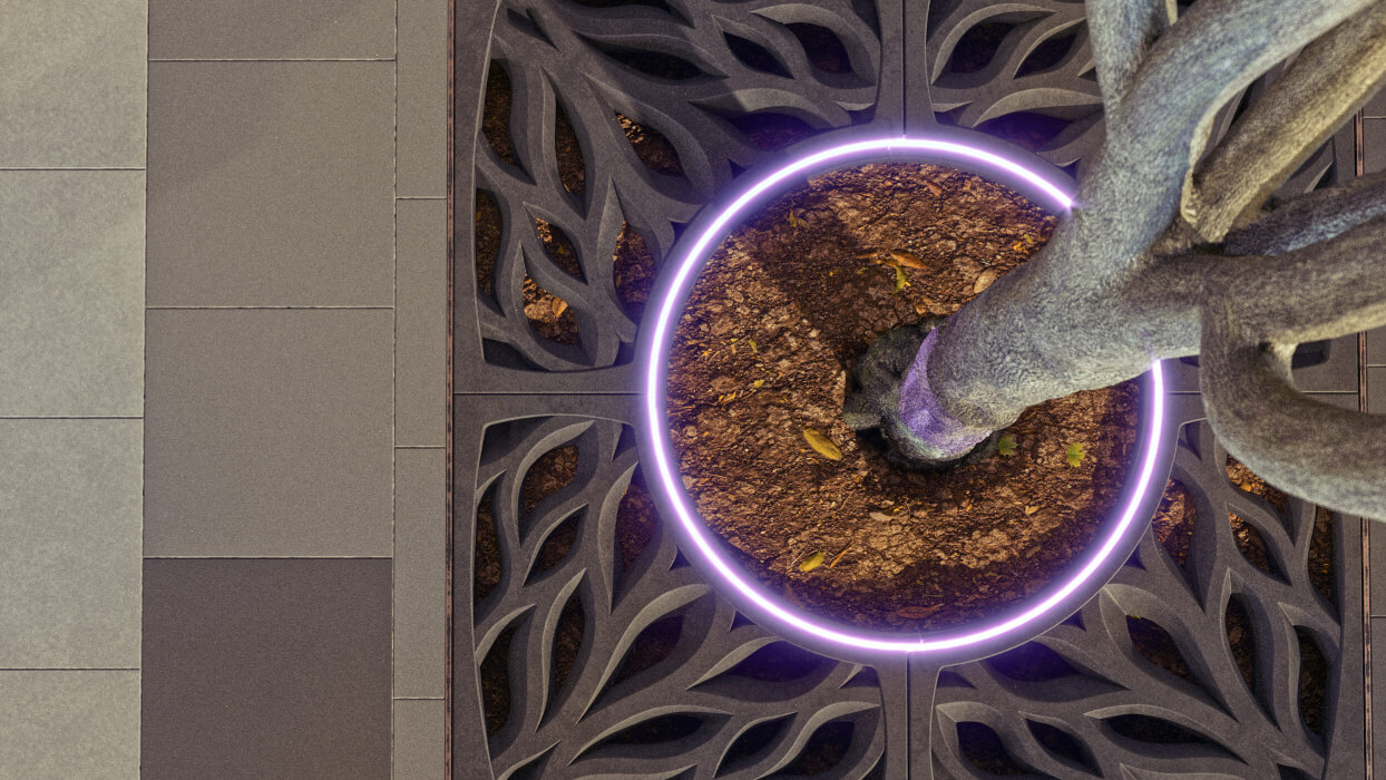 Приствольная решетка для дерева ZKING CRUST 1.2х1.2м Черная в Солнечногорске фото