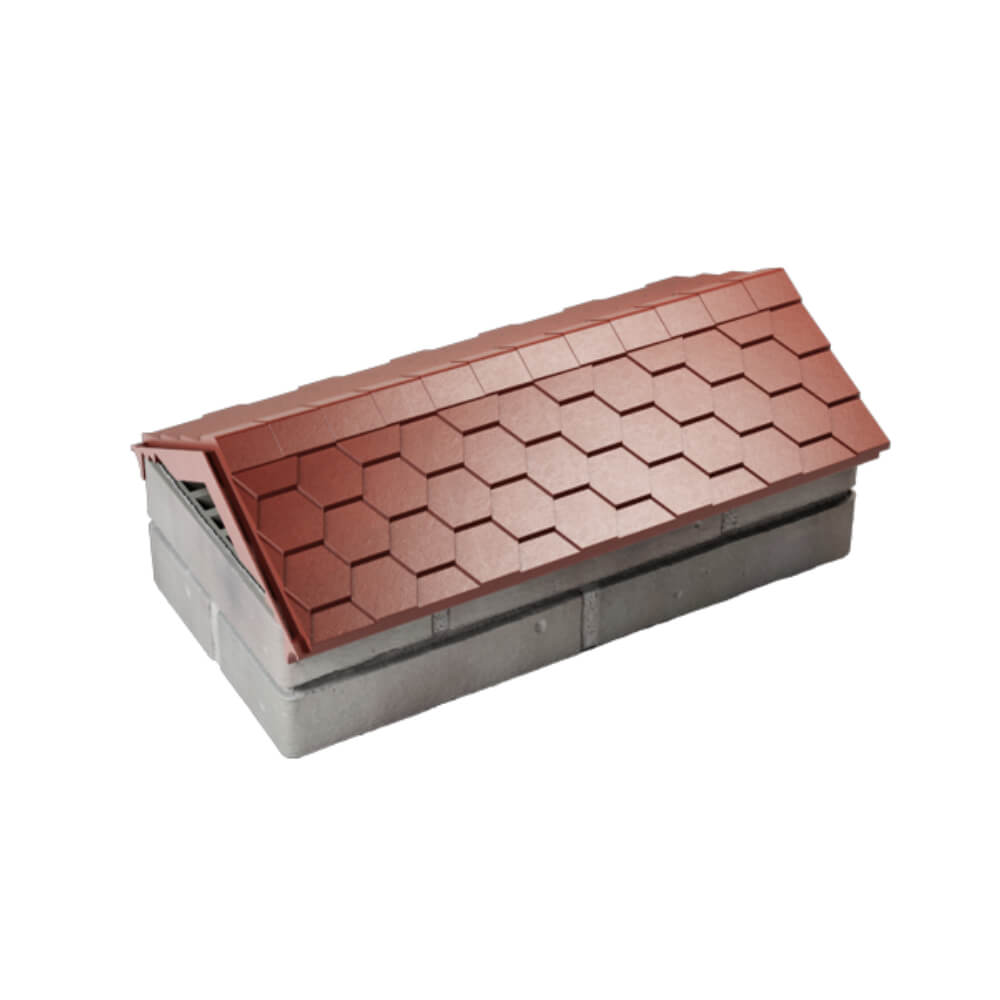 Парапет Zking Эверест Красный с посадкой на 1 кирпич (200/225/255мм) в Солнечногорске фото