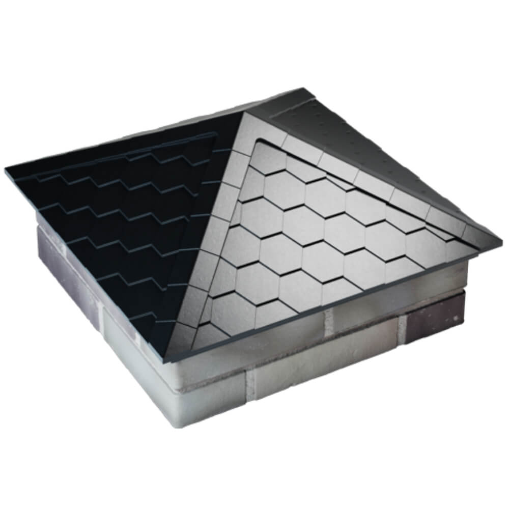 Колпак Zking Эверест Черный на столб 2х2 кирпича (535х535мм) Солнечногорск фото