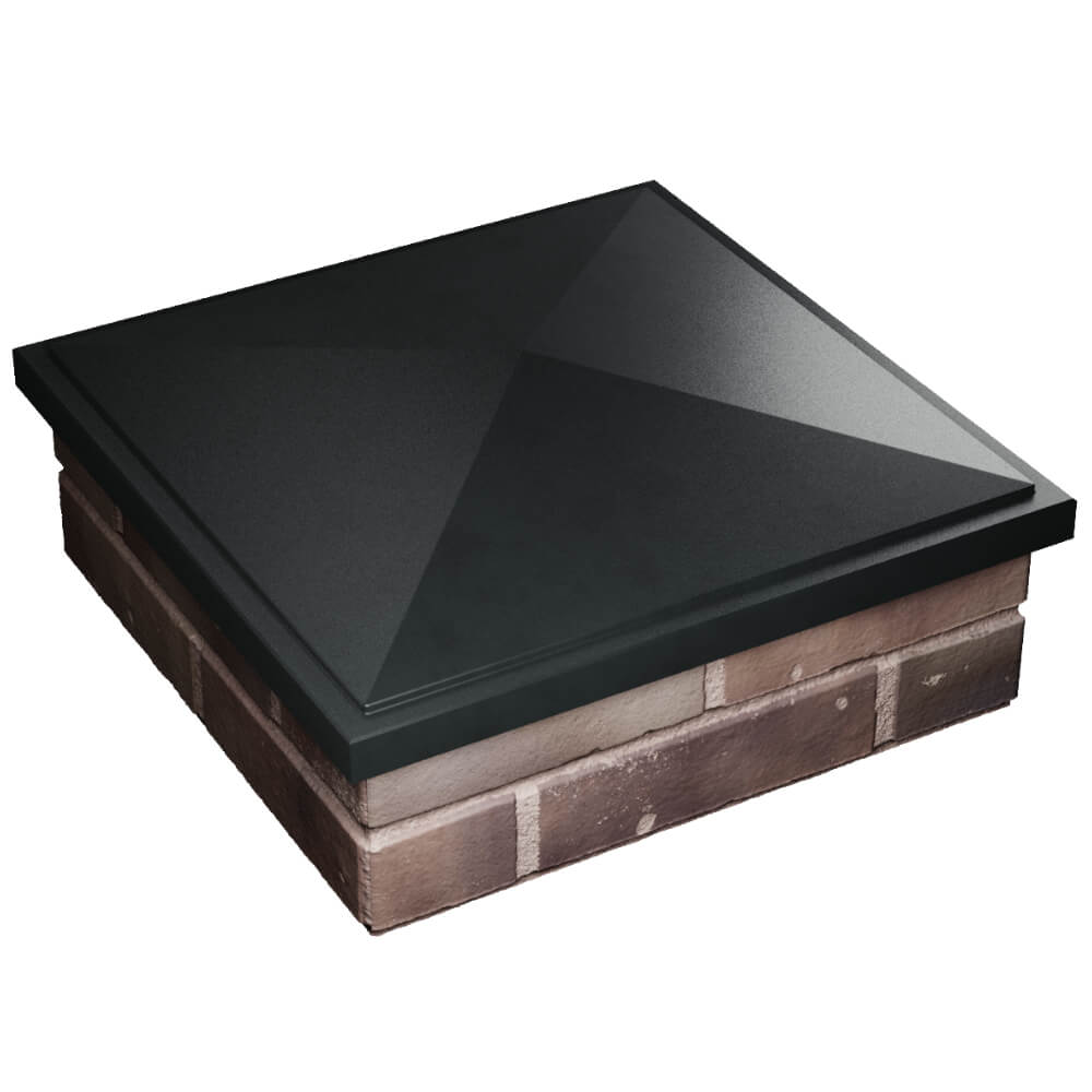 Колпак Zking БонаМоно Черный на столб 2х2 кирпича (515х515, 530х530мм) в Солнечногорске фото