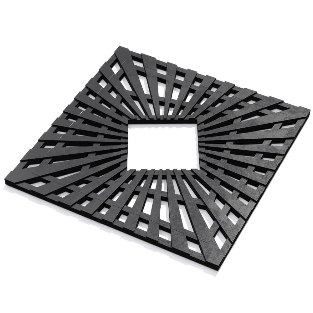 Приствольная решетка для дерева ZKING ATMOSPHERE 1.2х1.2м Черная в Солнечногорске фото