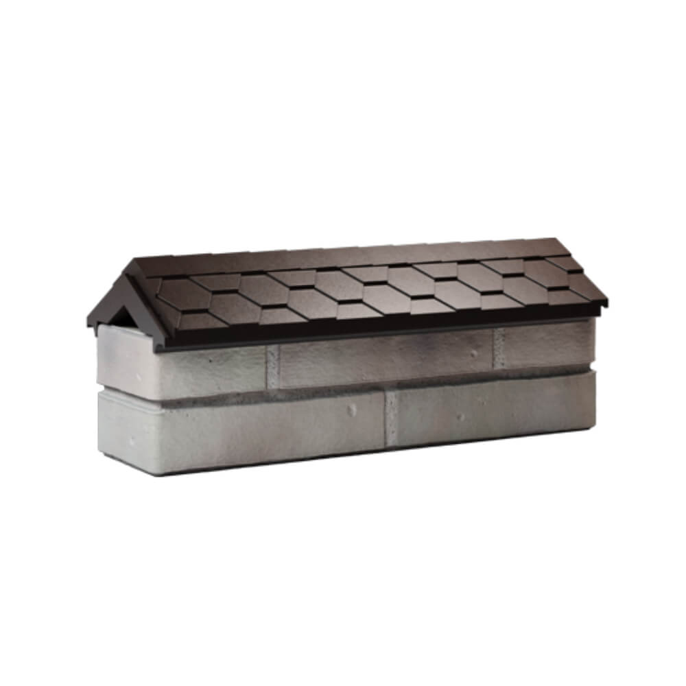 Парапет Zking Эверест Коричневый с посадкой на 0.5 кирпича (130мм) Солнечногорск фото