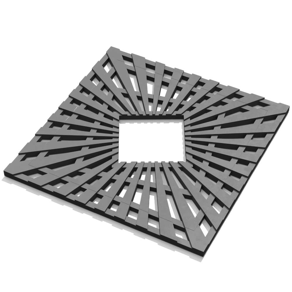 Приствольная решетка для дерева ZKING ATMOSPHERE 1.2х1.2м Серая в Солнечногорске фото