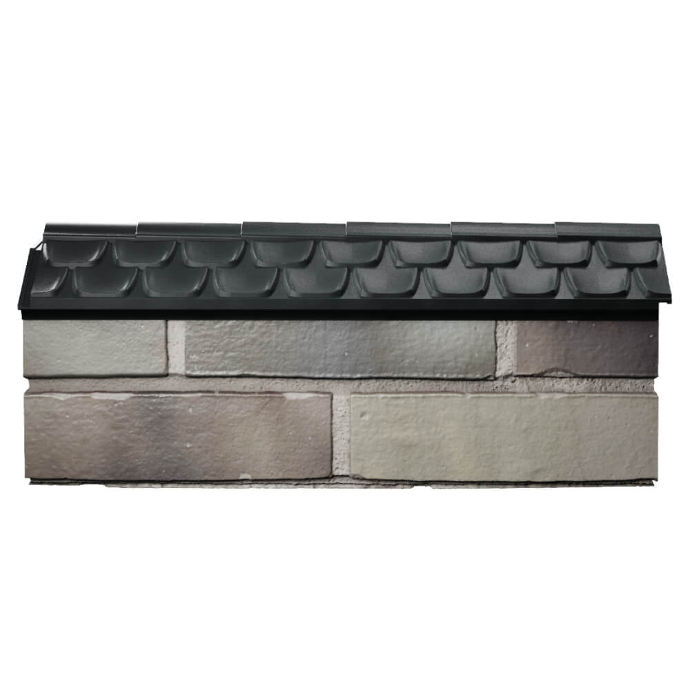 Парапет Zking Эльбрус Черный с посадкой на 0.5 кирпича (130мм) в Солнечногорске фото