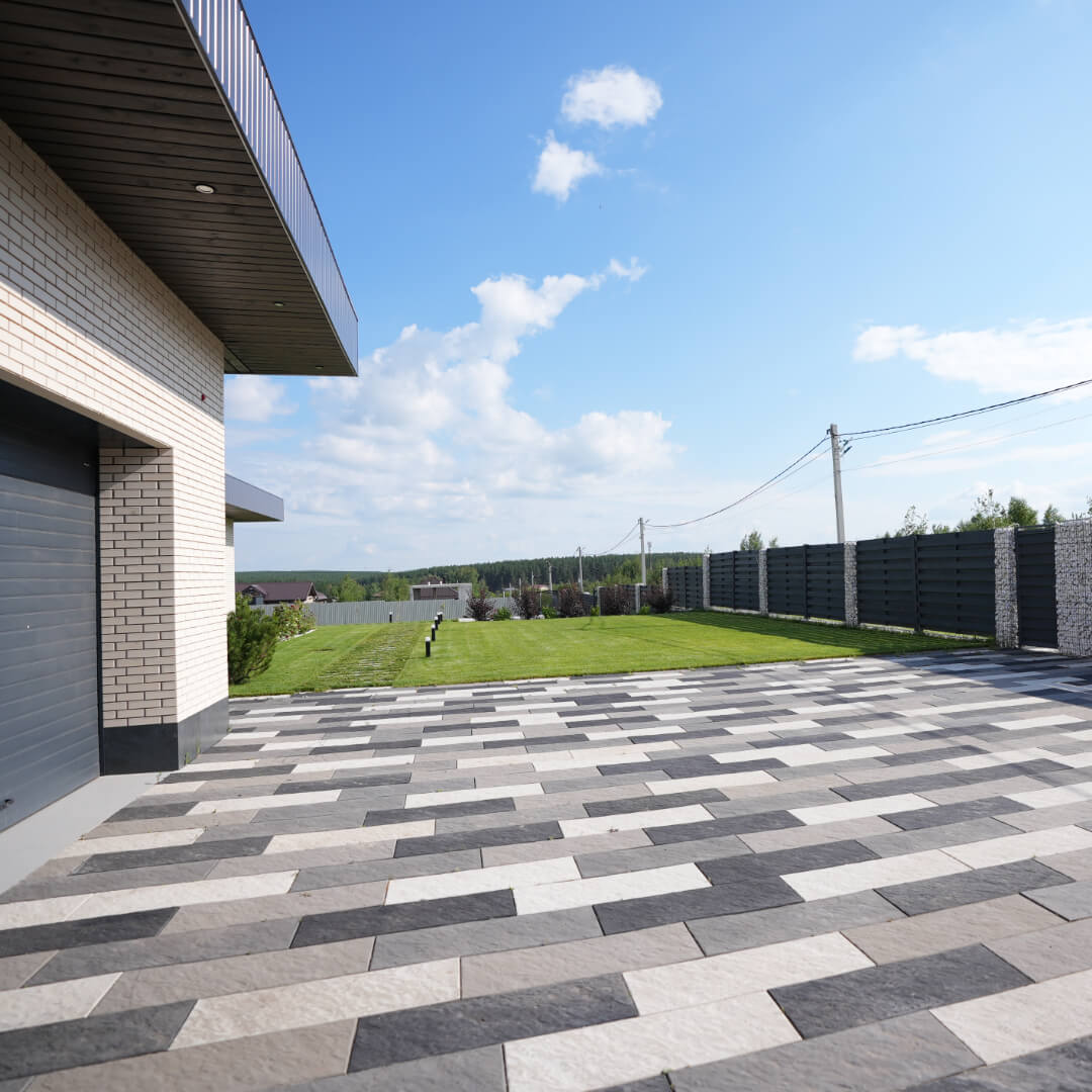 Шаговая плита STONE Светлая Галька 990х330х55мм в Солнечногорске фото